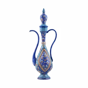 Persian Minakari Art Metal Rosewater Sprinkler – Hand-Painted