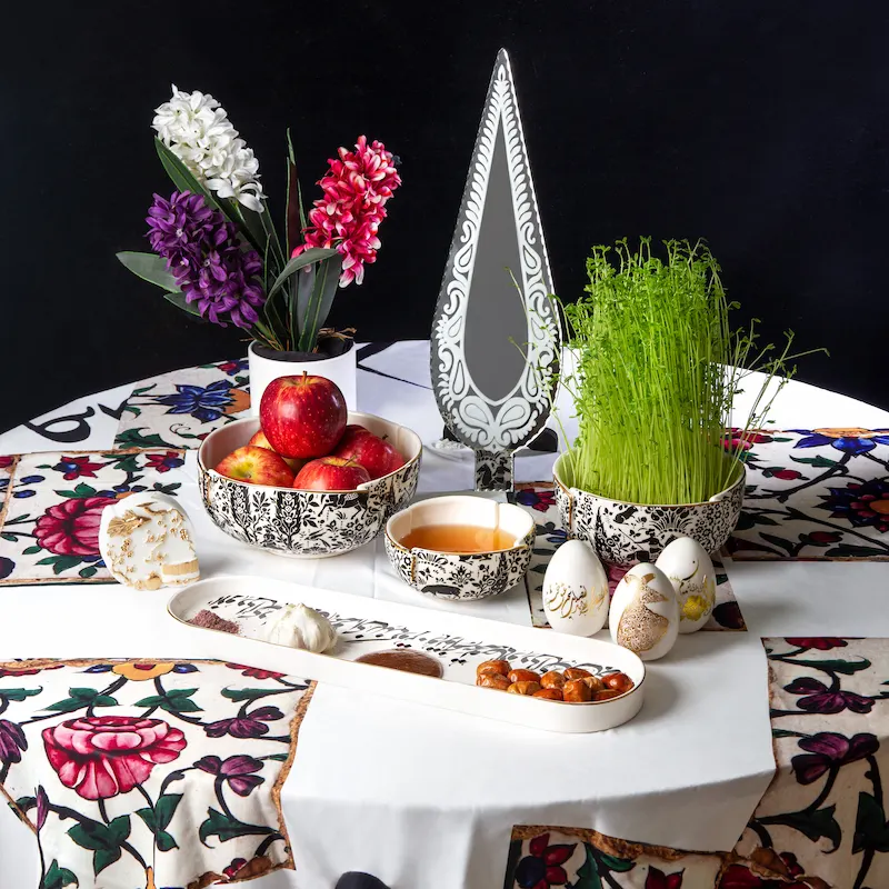 The Persian Haft Sin Set – Shahnameh Inspired Design