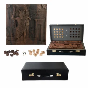 Persian Inlaid Backgammon Set – King Khshayar Edition