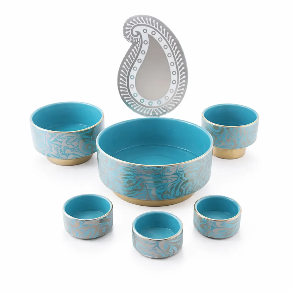 Ceramic Haft Sin Set Darbari Decorative Home & Gathering Piece