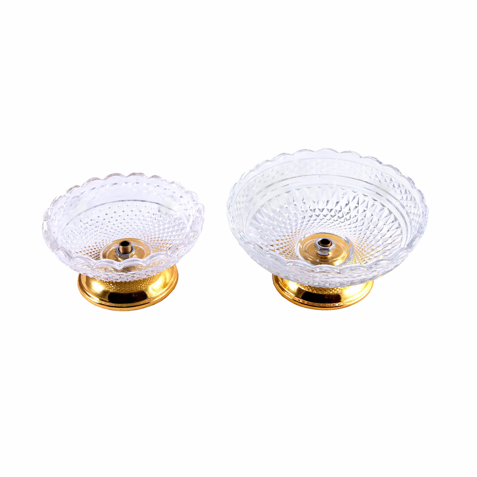 Crystal Glass Haft Sin Set – Iron Base with Durable Plating