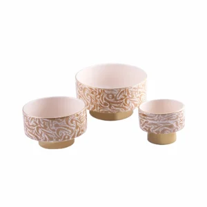 Golden Calligraphy Persian serving Bowl Set