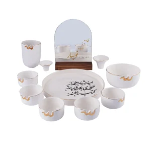 Handcrafted Ceramic Haft Seen Set – Nowruz Golden Touch
