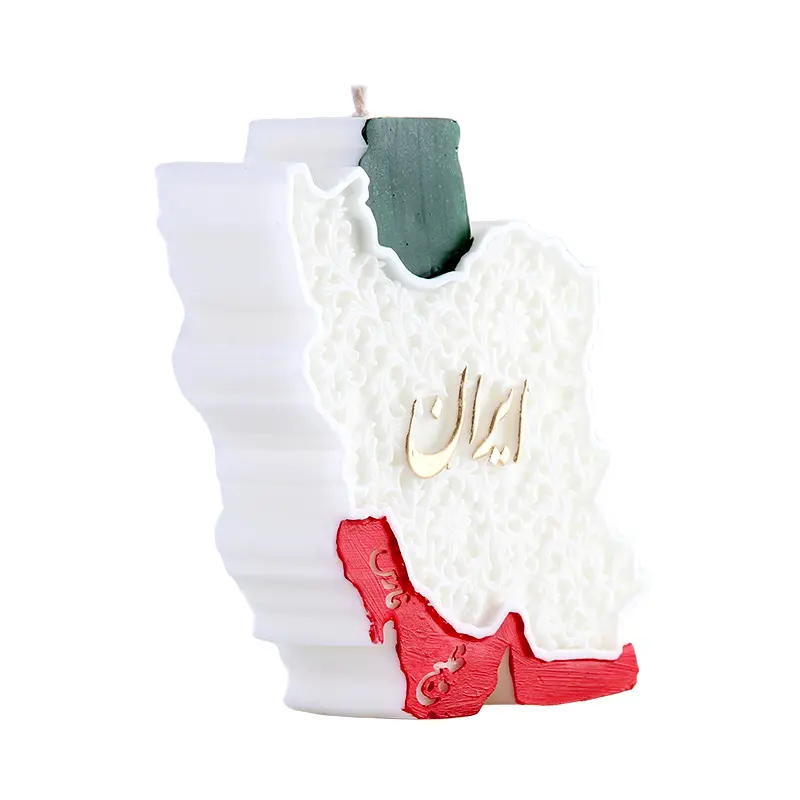 Handcrafted Iran Flag Nowruz Candle