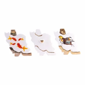 Handmade Ceramic Iran Map – Haft Seen Accessories for Nowruz Table