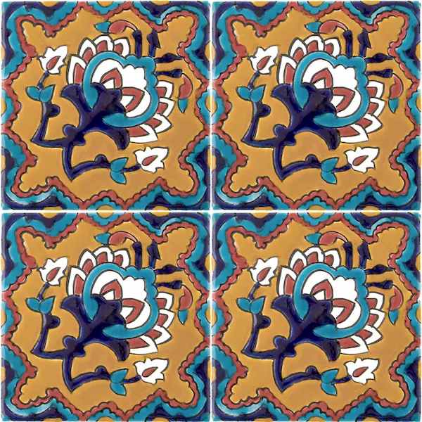 Hand‑Painted Traditional Iranian Ceramic Tiles for Kitchen & Bathroom Walls