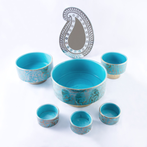Ceramic Haft Sin Set Darbari: Decorative Home & Gathering Piece