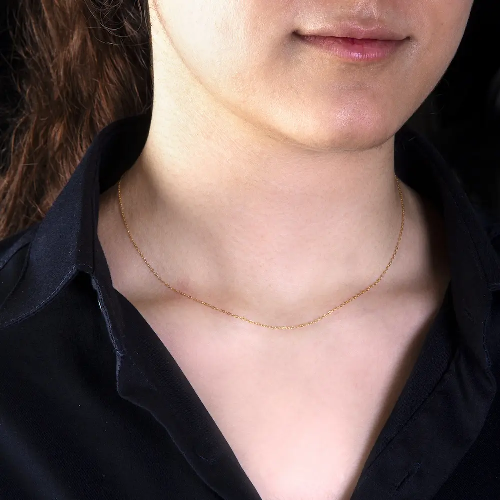 Classic Flaming Chain – 18K Gold Persian Necklace