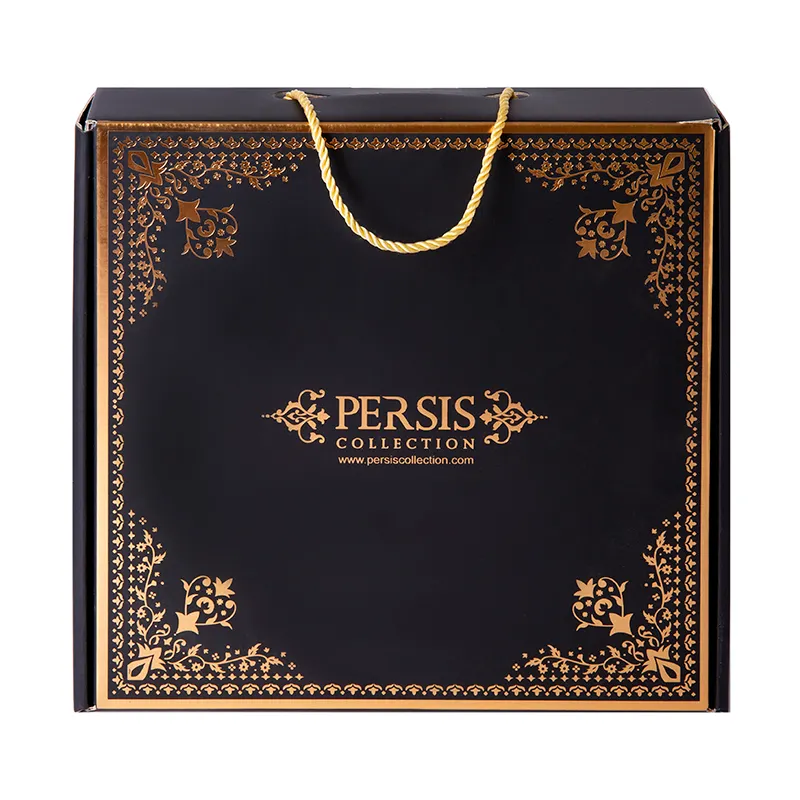 Enamel Persian Mirror & Candle Holder Set – Copper Mina Kari Décor