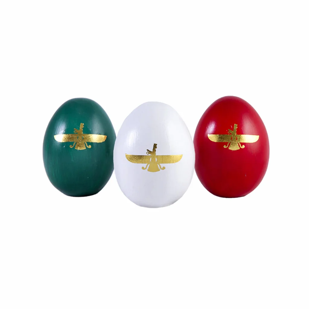 Golden Faravahar Persian Nowruz Egg