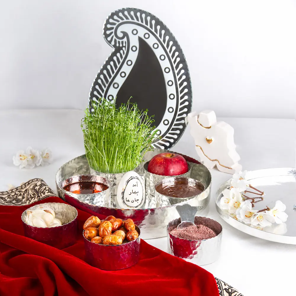 Handcrafted Copper Persian Haft Sin Set – Seven Skies DesignHandcrafted Copper Persian Haft Sin Set – Seven Skies Design