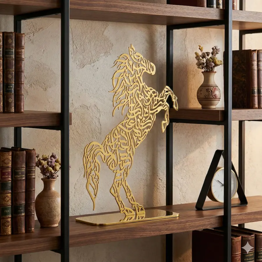 Persian Animal Sculpture – Decorative Horse Stand