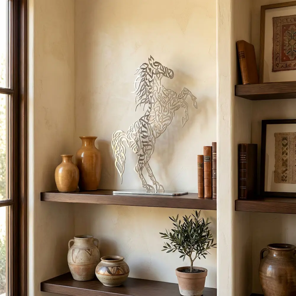 Persian Animal Sculpture – Decorative Horse Stand