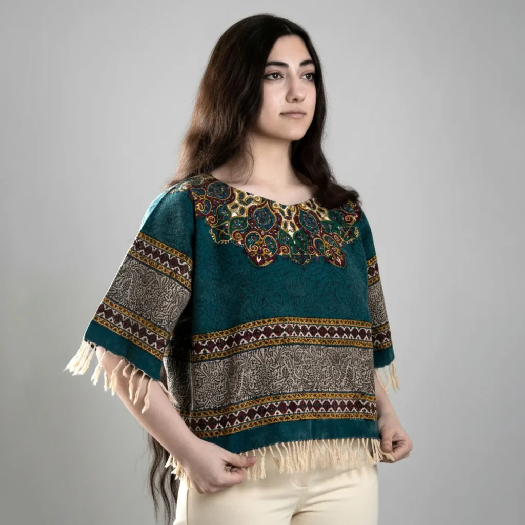Persian Ghalamkar Clothing Blouse – Handcrafted Persian Women’s Clothing