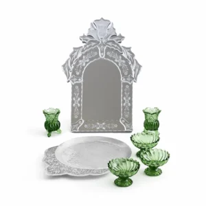 Royal Qajar Elegance – Persian Haft Sin Sets with Crystal & Copper Accents