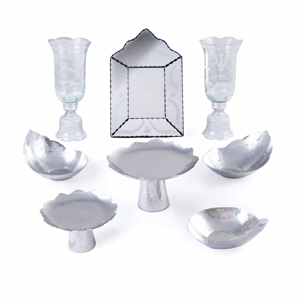 Tolou Persian Haft Sin Set – Traditional Hammered Copper Nowruz Table