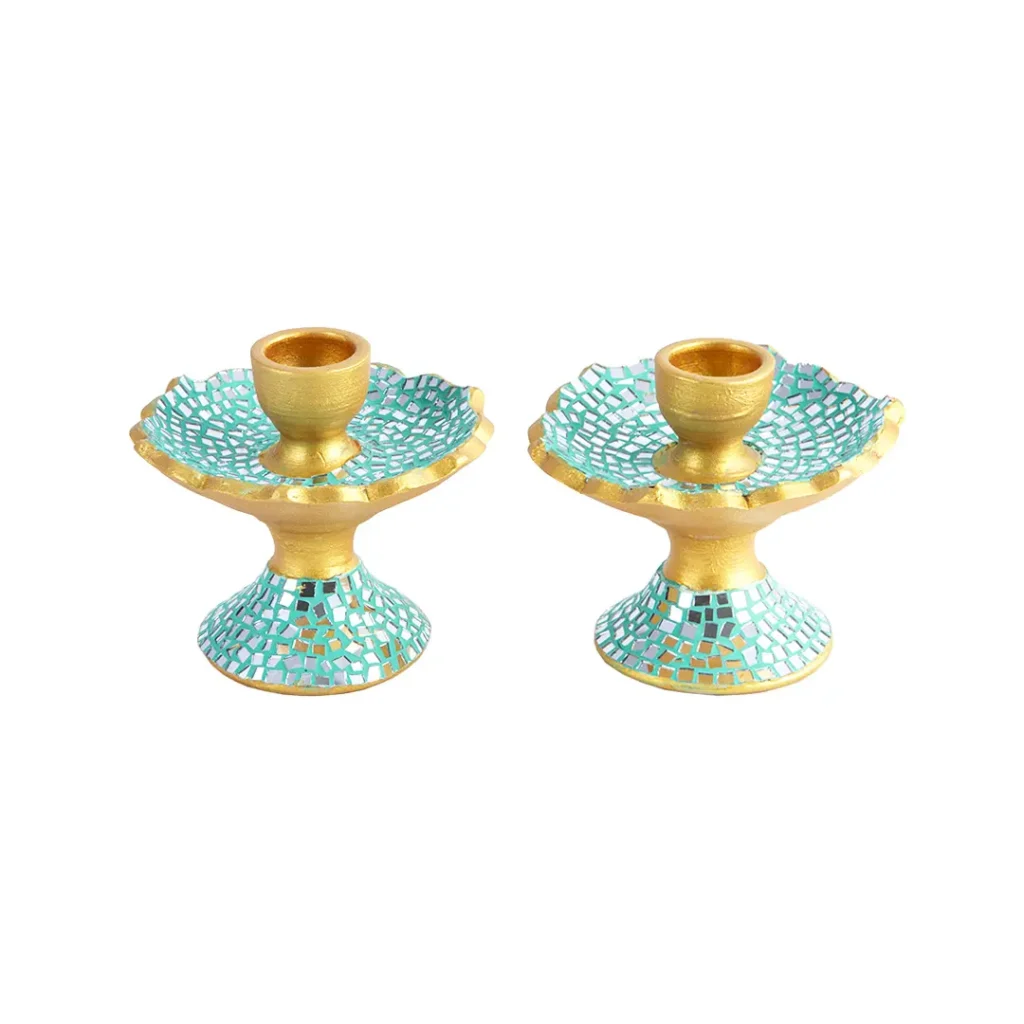 Turquoise Golden Noor Persian Haft Sin Set