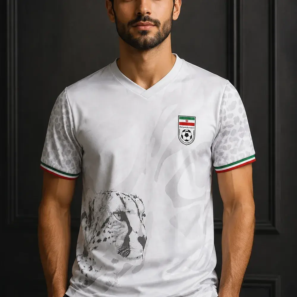 White Iran Football Shirt 2026 for Women and Men