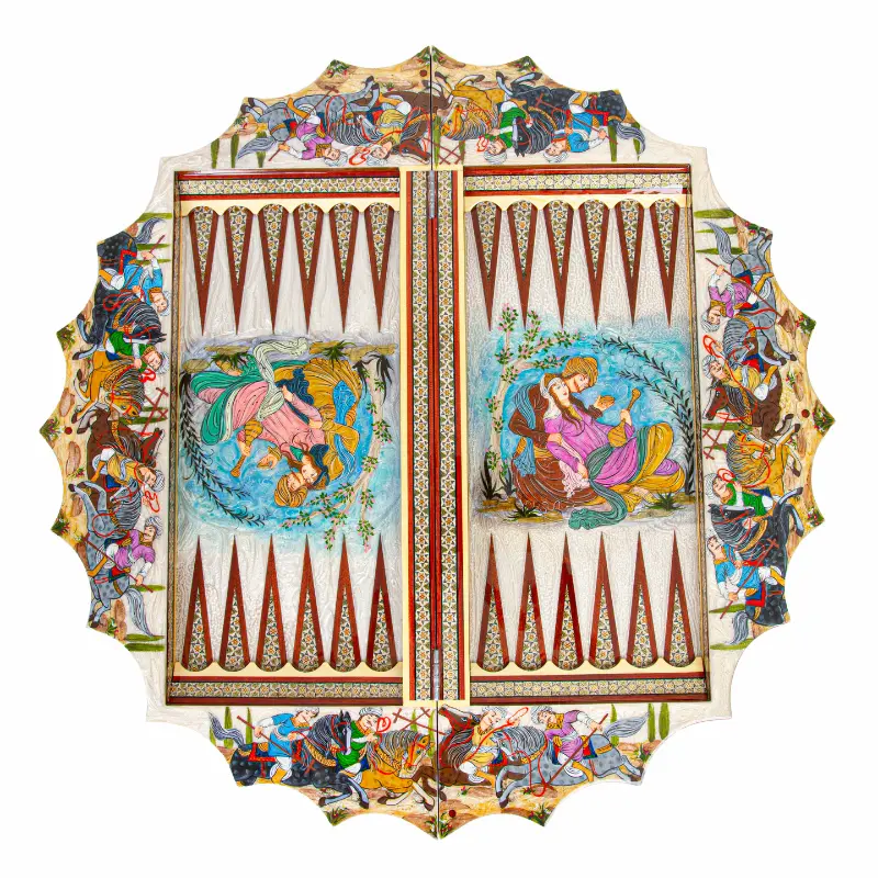 Persian Backgammon Set | Khatam Backgammon Chess Board
