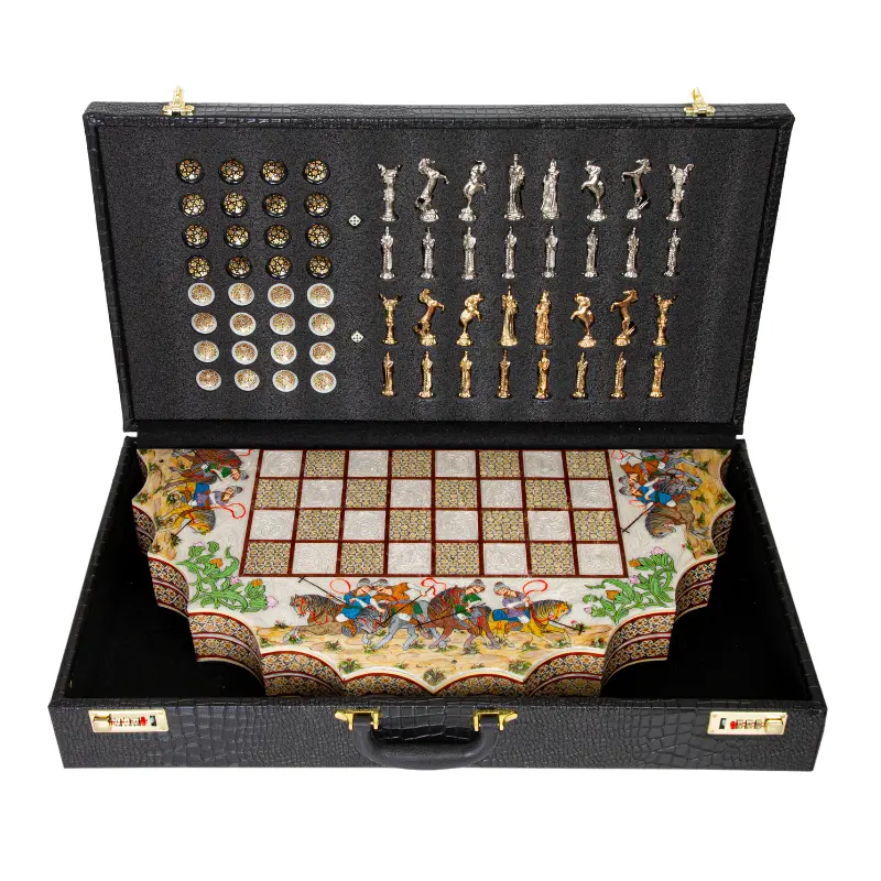 Persian Backgammon Set | Khatam Backgammon Chess Board