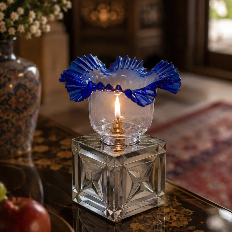 Persian Candle Holder with Golestan Palace Mirror Mosaic Design