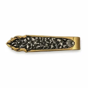 Ghalamzani Art Persian Silver Tie Clip