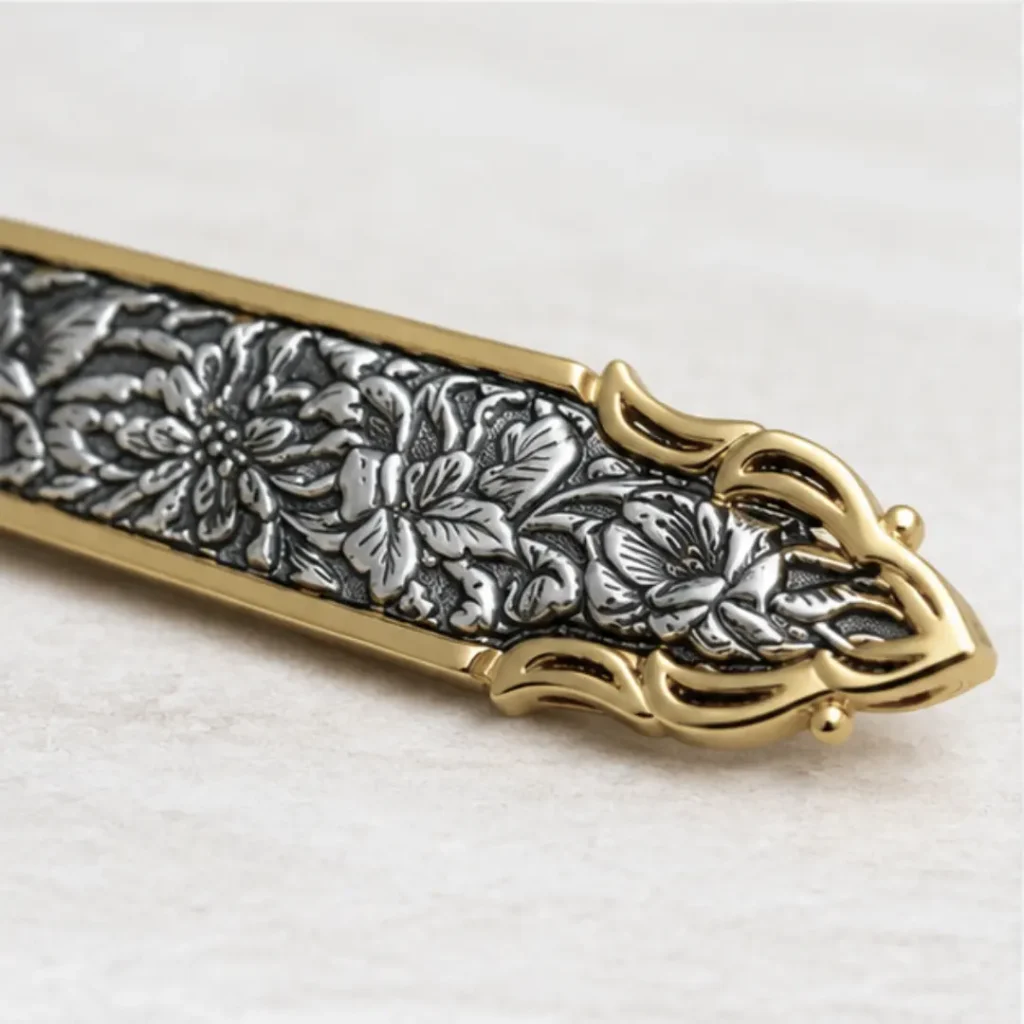Ghalamzani Persian Silver Tie Clip