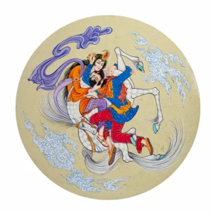 Leili Majnoon Persian Miniature Art Hand-Painted Daf