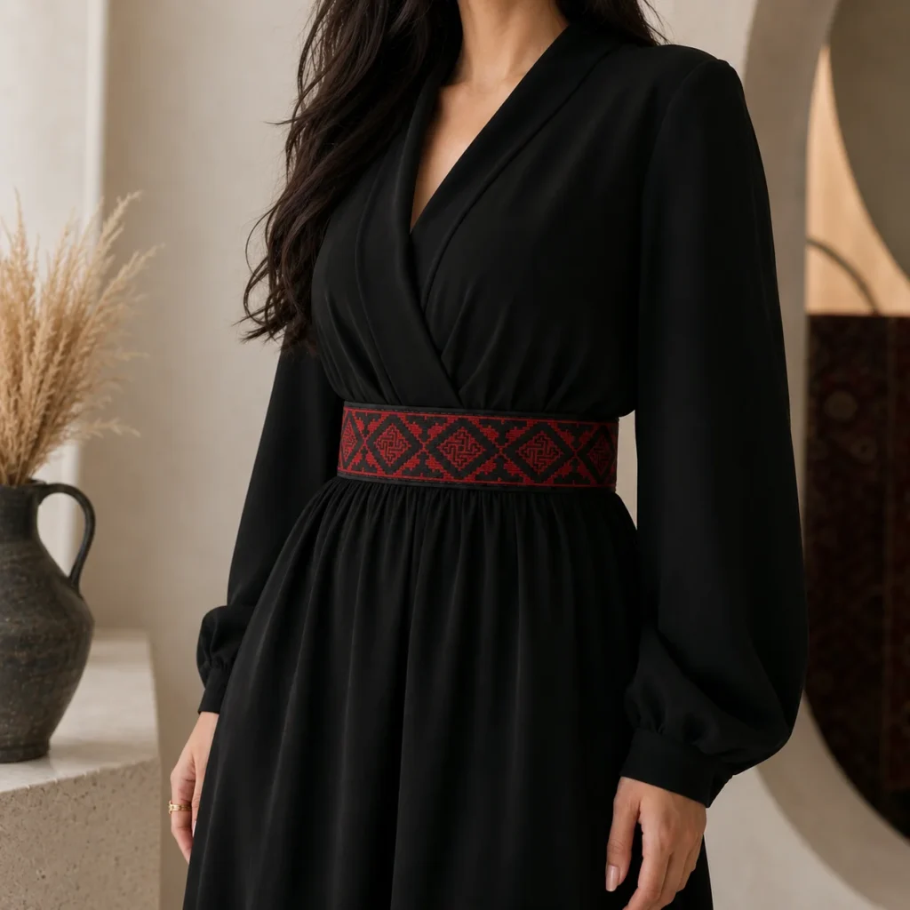 Ghalamkar Persian Women's Belt with Traditional Motifs
