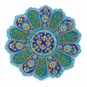 Minakari Decorative Plate Bagh-e Aseman Design