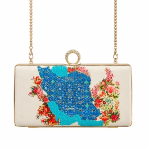 Iran Banu Persian Velvet Clutch Bag