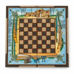 Naqsh-e Jahan Handmade Khatam Backgammon Set