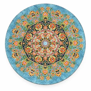 Toranj Aasemaan Persian Copper Enamel Plate, 30cm