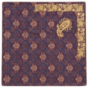 Shokoh Lajvard Termeh Tablecloth, Hand-Embroidered Persian Table Cover