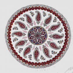ROUND GHALAMKAR TABLECLOTH