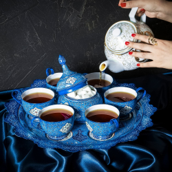 MINAKARI GALESH TEA SET FOR SIX